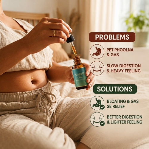 Shuddhiveda Ayurvedic Nabhi Oil For Weight Management, Digestion Issues, Blood Sugar Control, Blood Pressure Control, Full Body Healing & Detox