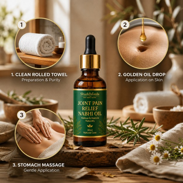 Shuddhiveda Joint Pain Remedy Ayurvedic Nabhi Oil
