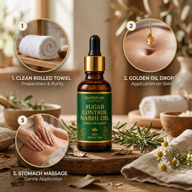 Shuddhiveda Ayurvedic Nabhi Oil For Sugar Diabetes Control