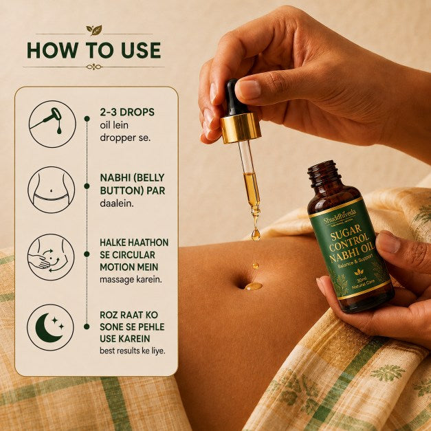 Shuddhiveda Ayurvedic Nabhi Oil For Sugar Diabetes Control